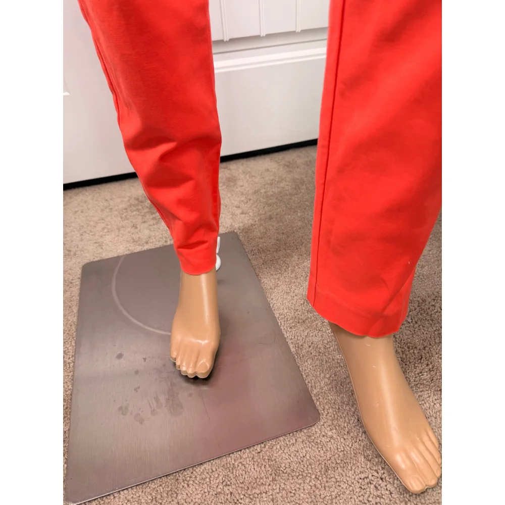 Women's Michael Kors Orange Cropped Pants 8 City Chic Preppy Modern Chic Classic